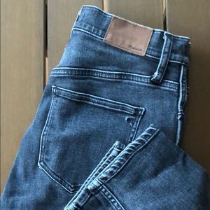 Madewell 10” High-Rise Black Skinny Skinny Denim